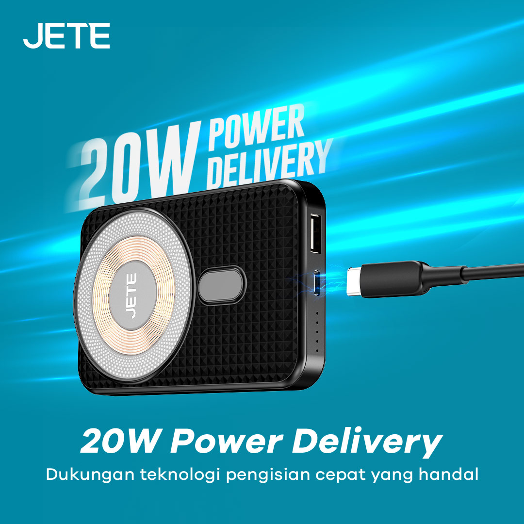 Jual Powerbank Wireless JETE A11 10000 MAh Doran Gadget